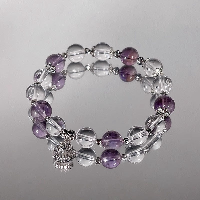 ZenHima Natural Amethyst Nine Purple Fire Bracelet - ZENHIMA