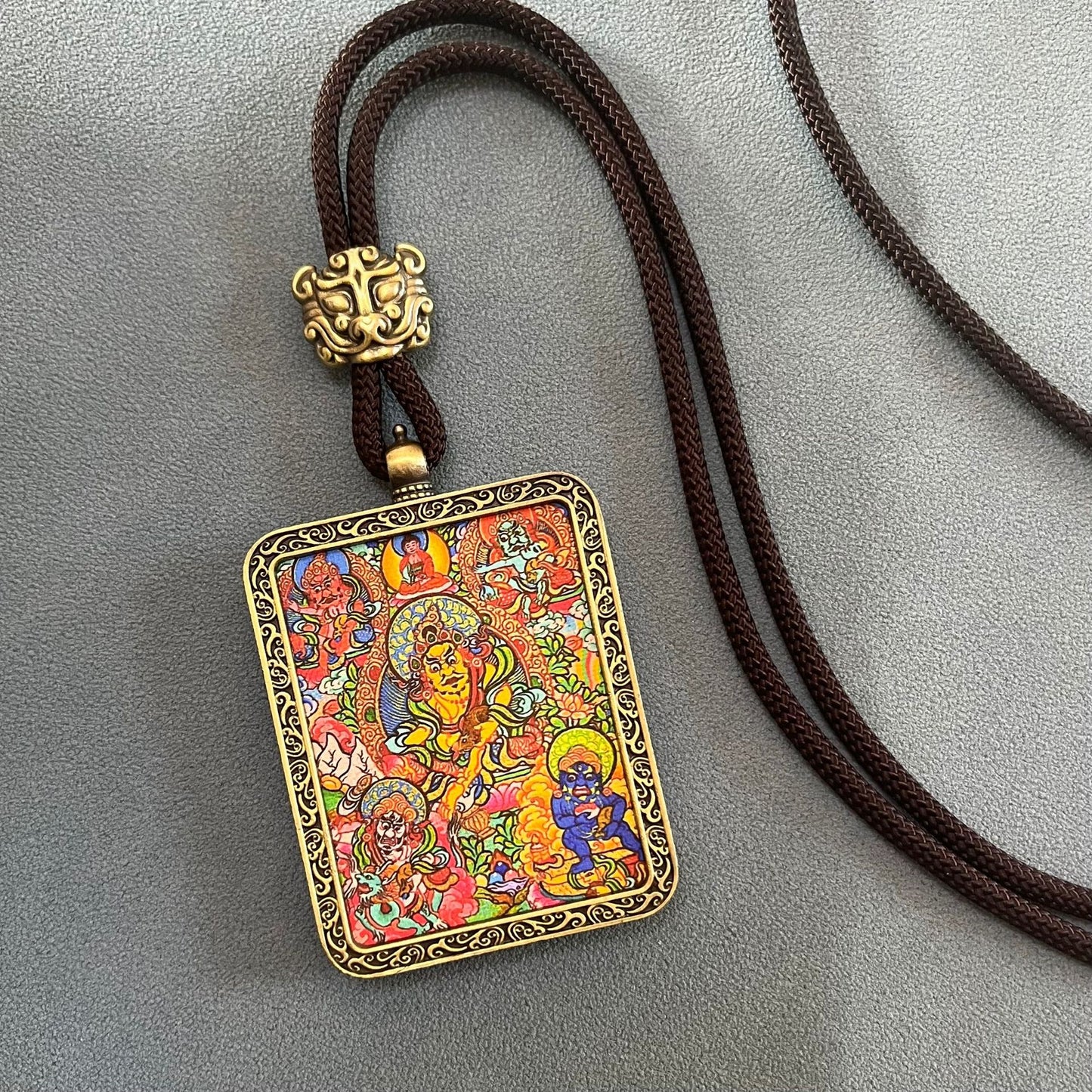 ZenHima Thangka Pendant Twelve Zodiac Eight Guardian Deities - ZENHIMA
