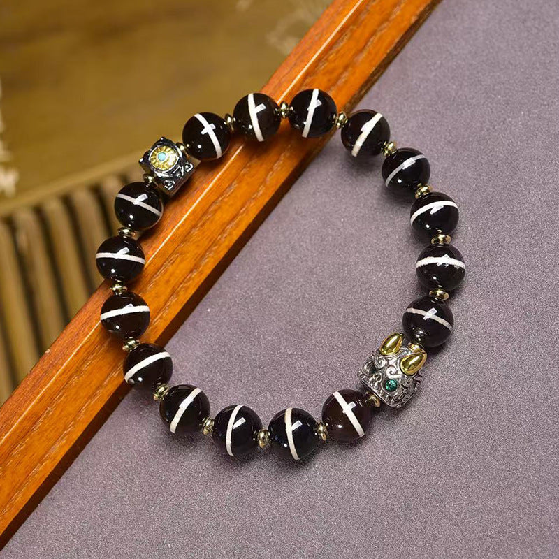 ZenHima Tibet's Natural Medicine Buddha Agate Bead Bracelet - ZENHIMA