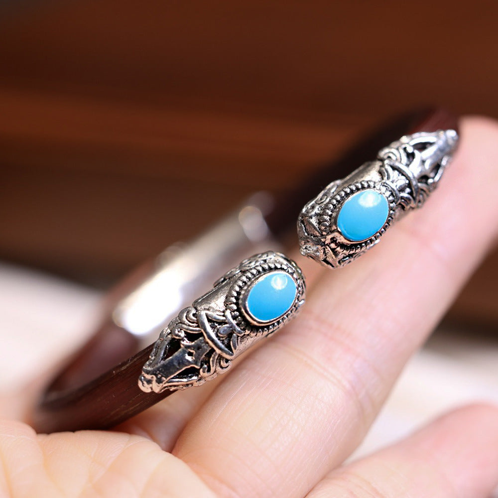 ZenHima Tibetan Handmade Seamless Chicken Blood Vine Bracelet and Ring - ZENHIMA