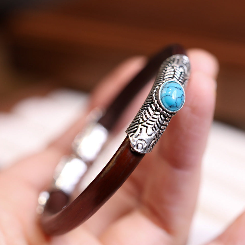 ZenHima Tibetan Handmade Seamless Chicken Blood Vine Bracelet and Ring - ZENHIMA
