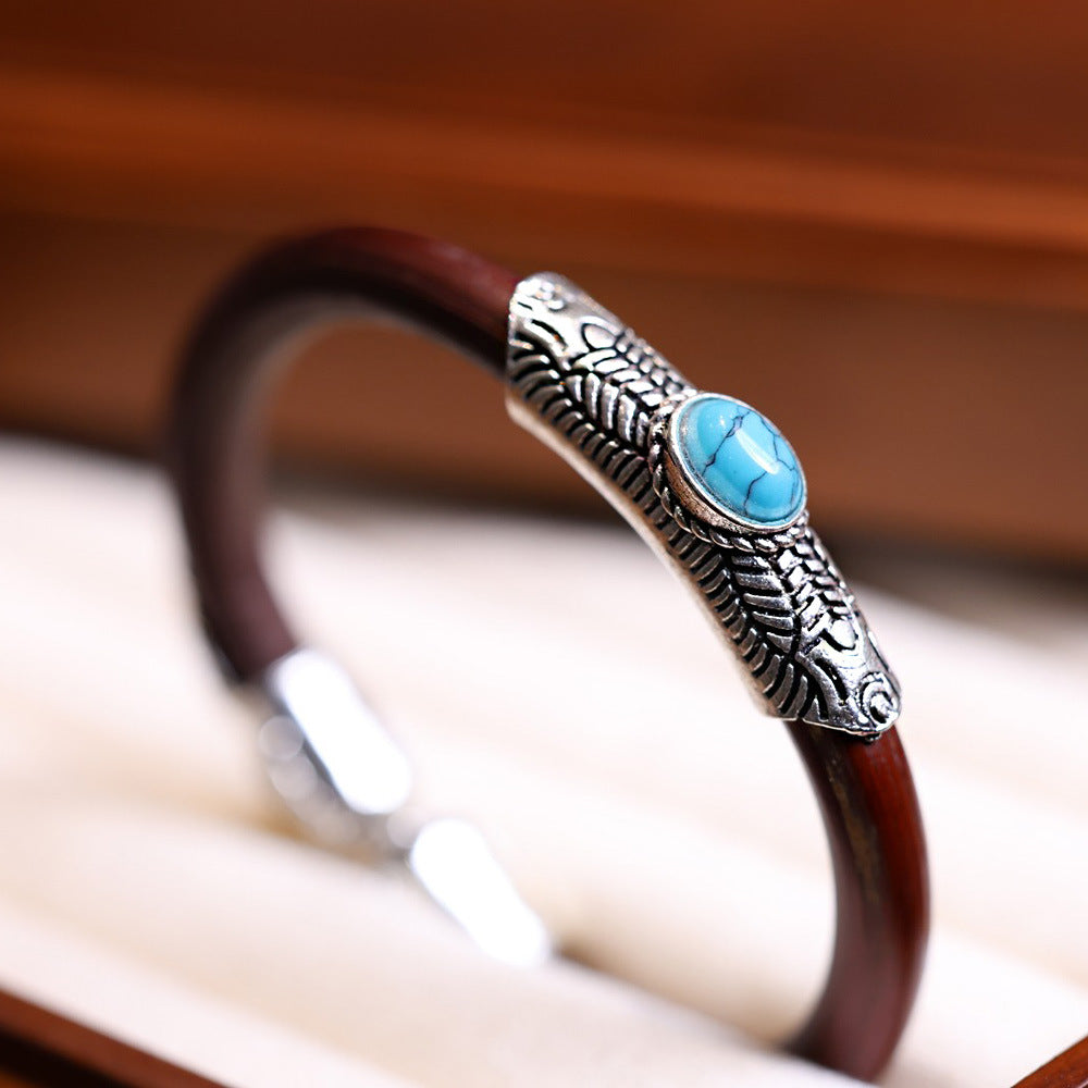 ZenHima Tibetan Handmade Seamless Chicken Blood Vine Bracelet and Ring - ZENHIMA
