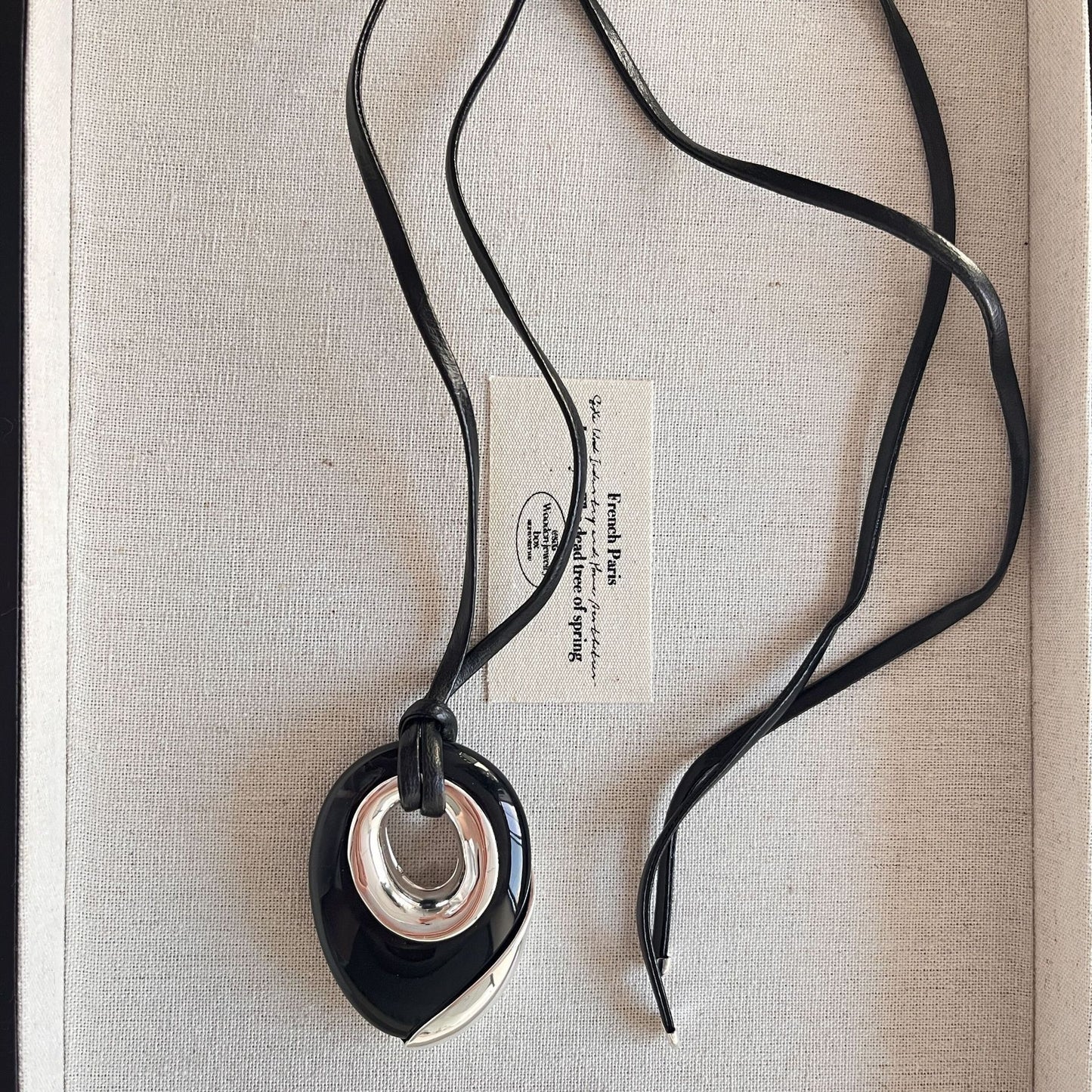 ZenHima Tibetan Black Obsidian Geometric Pendant Necklace – Spiritual Long Mala for Women - ZENHIMA