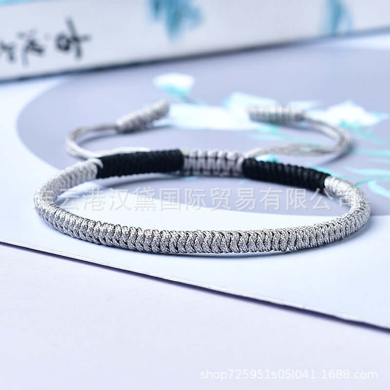 ZenHima Handwoven Tibetan Vajra Knot Bracelet – 9-Strand - ZENHIMA