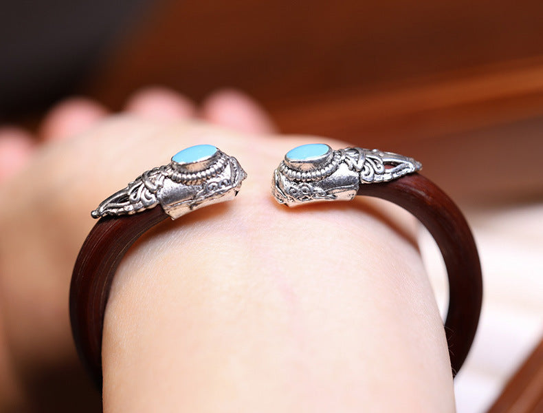 ZenHima Tibetan Handmade Seamless Chicken Blood Vine Bracelet and Ring - ZENHIMA