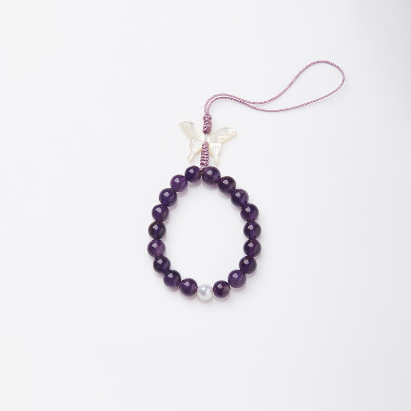 2025 Women’s Nine Purple Fire Bracelet – Natural Amethyst & Phantom Quartz Feng Shui Jewelry - ZENHIMA