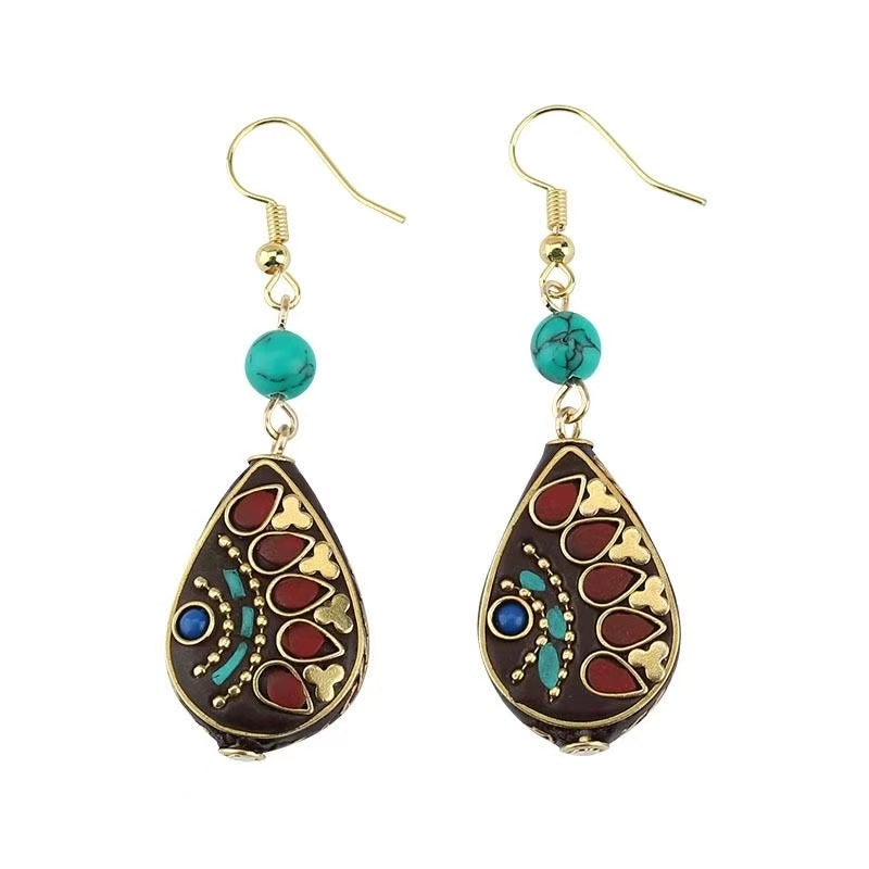 ZenHima Tibetan Nepalese Exotic Dharma-Sankha Earrings - ZENHIMA