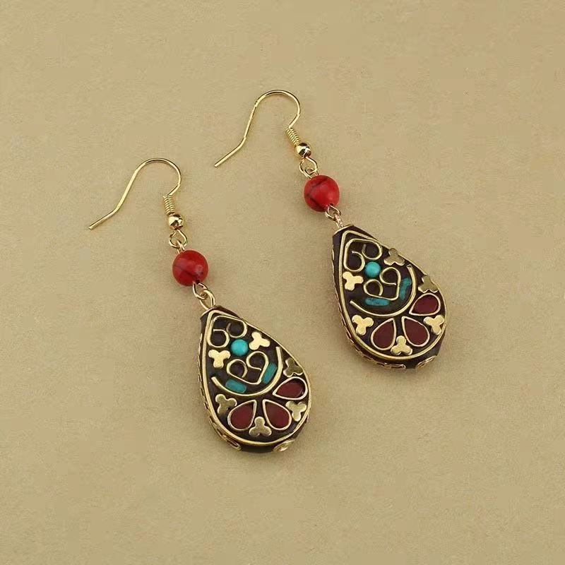 ZenHima Tibetan Nepalese Exotic Dharma-Sankha Earrings - ZENHIMA