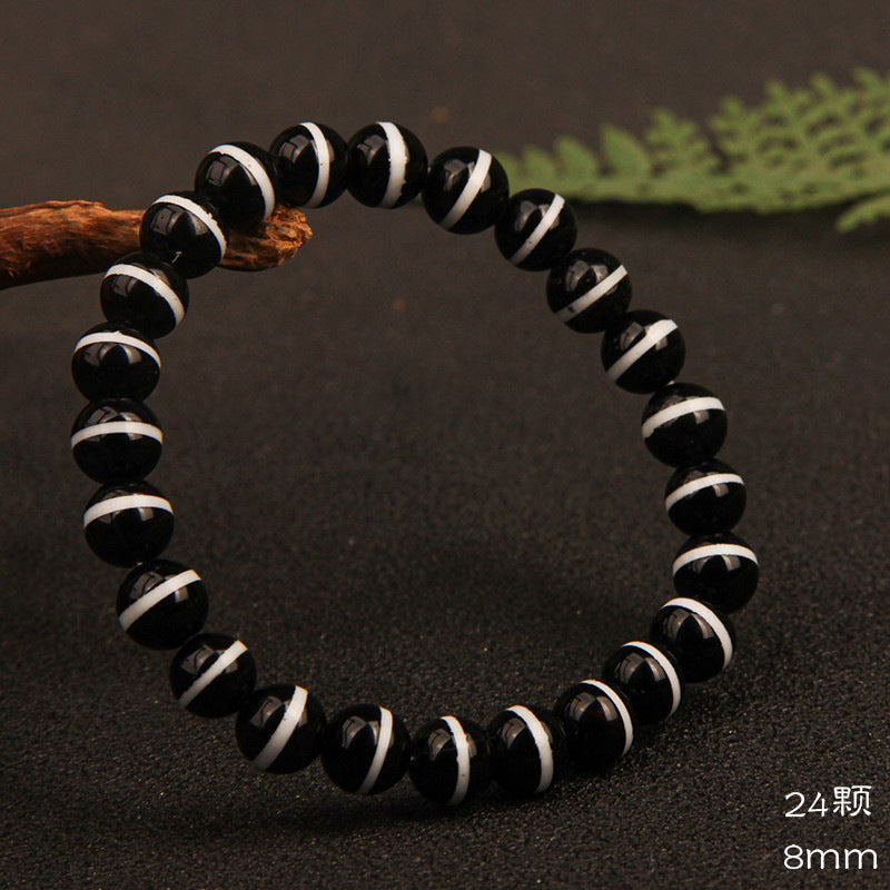 ZenHima Tibetan Black Agate Medicine Buddha Dzi Meditation Bracelet - ZENHIMA