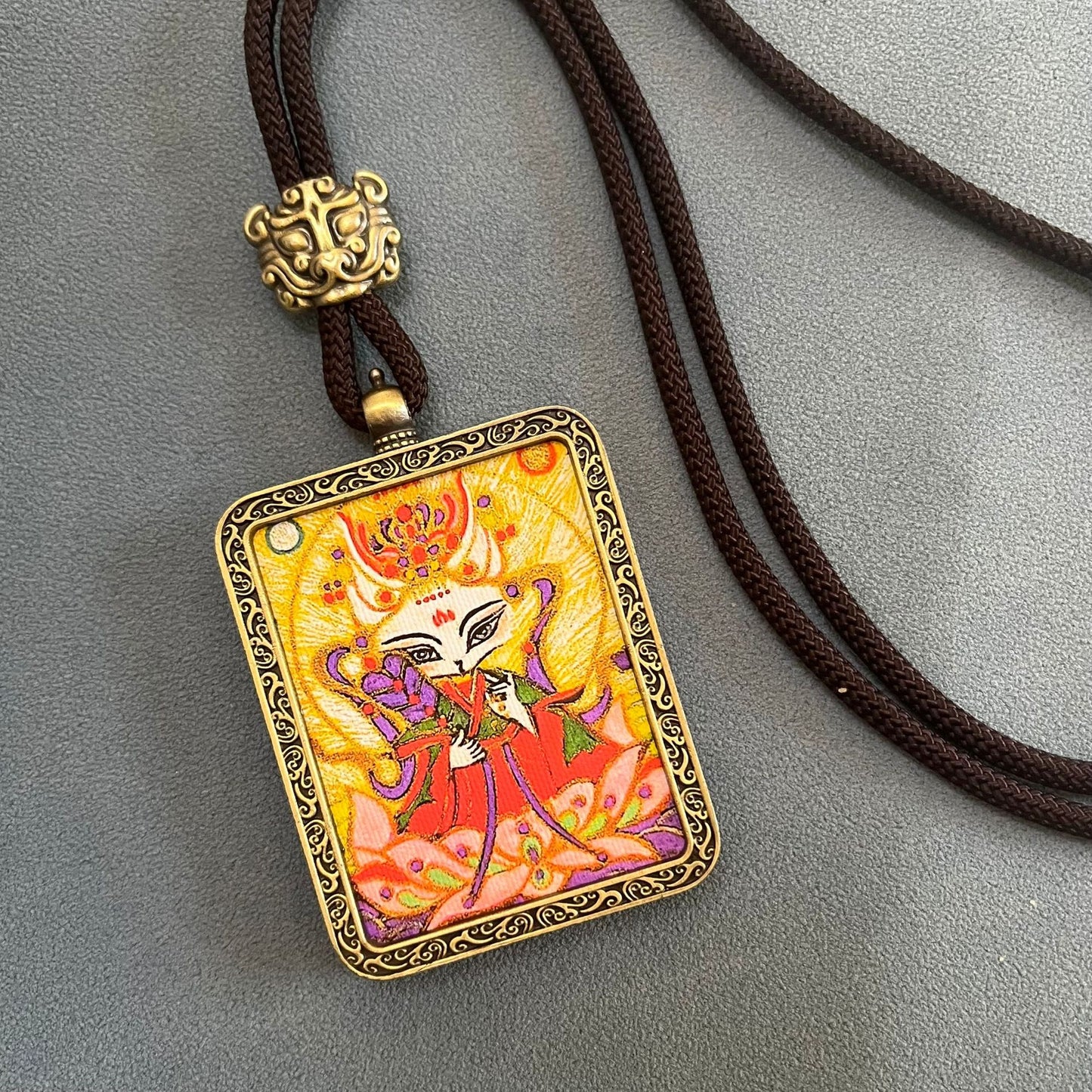 ZenHima Thangka Pendant Twelve Zodiac Eight Guardian Deities - ZENHIMA