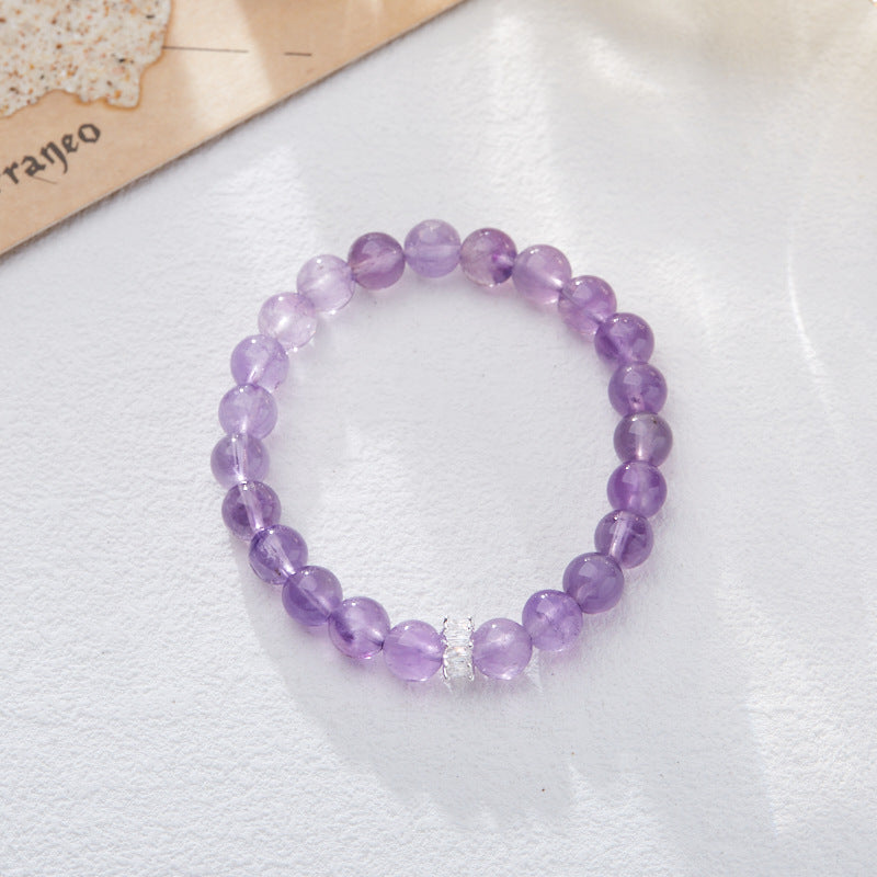 2025 Women’s Nine Purple Fire Bracelet – Natural Amethyst & Phantom Quartz Feng Shui Jewelry - ZENHIMA