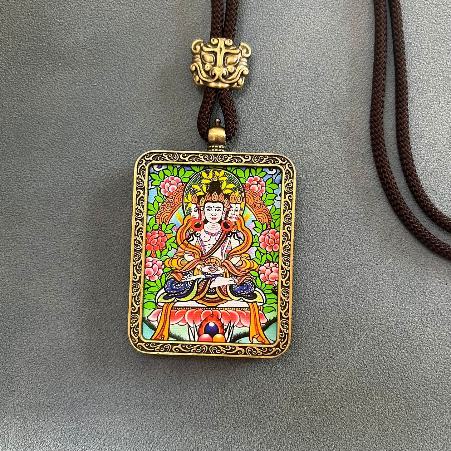 ZenHima Thangka Pendant Twelve Zodiac Eight Guardian Deities - ZENHIMA