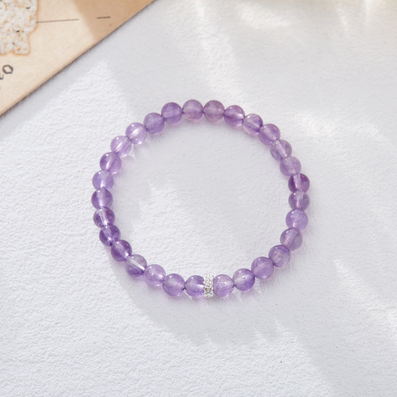 2025 Women’s Nine Purple Fire Bracelet – Natural Amethyst & Phantom Quartz Feng Shui Jewelry - ZENHIMA