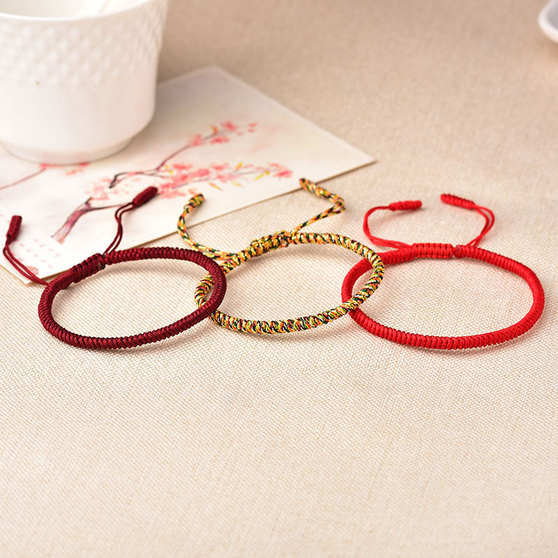 ZenHima Handwoven Tibetan Vajra Knot Bracelet – 9-Strand - ZENHIMA