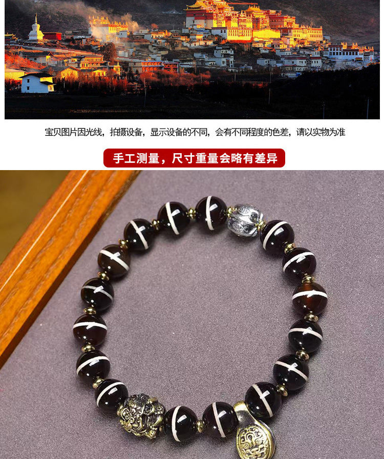 ZenHima Tibet's Natural Medicine Buddha Agate Bead Bracelet - ZENHIMA