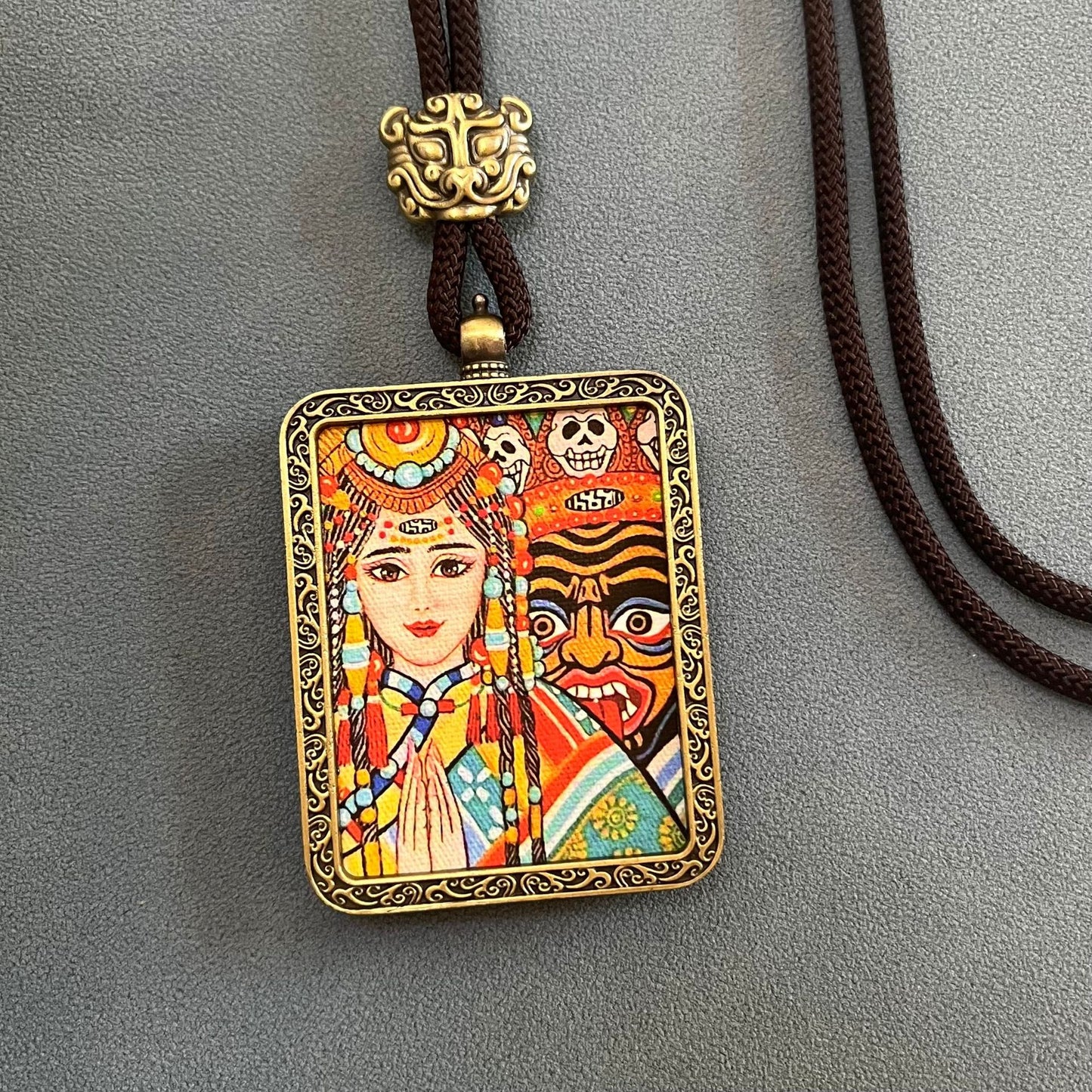 ZenHima Thangka Pendant Twelve Zodiac Eight Guardian Deities - ZENHIMA
