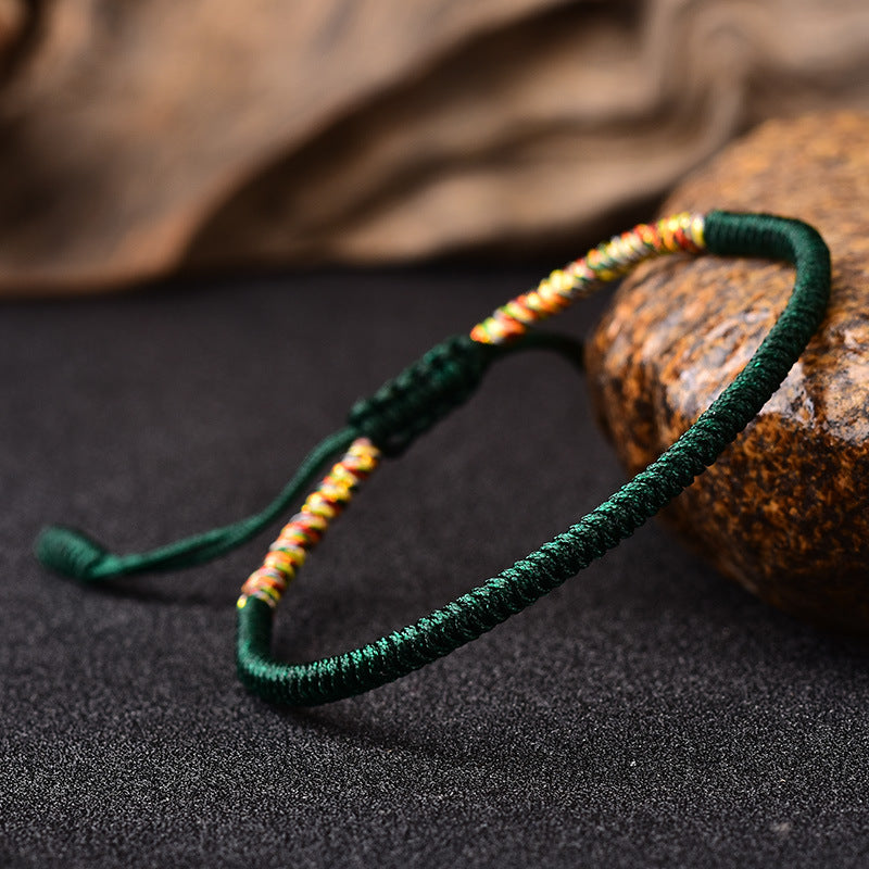 ZenHima Handwoven Tibetan Vajra Knot Bracelet – 9-Strand - ZENHIMA