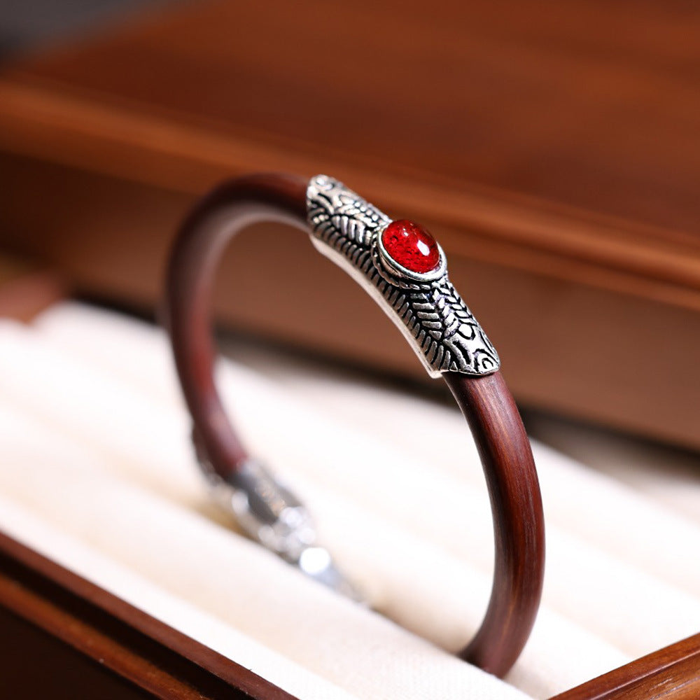 ZenHima Tibetan Handmade Seamless Chicken Blood Vine Bracelet and Ring - ZENHIMA