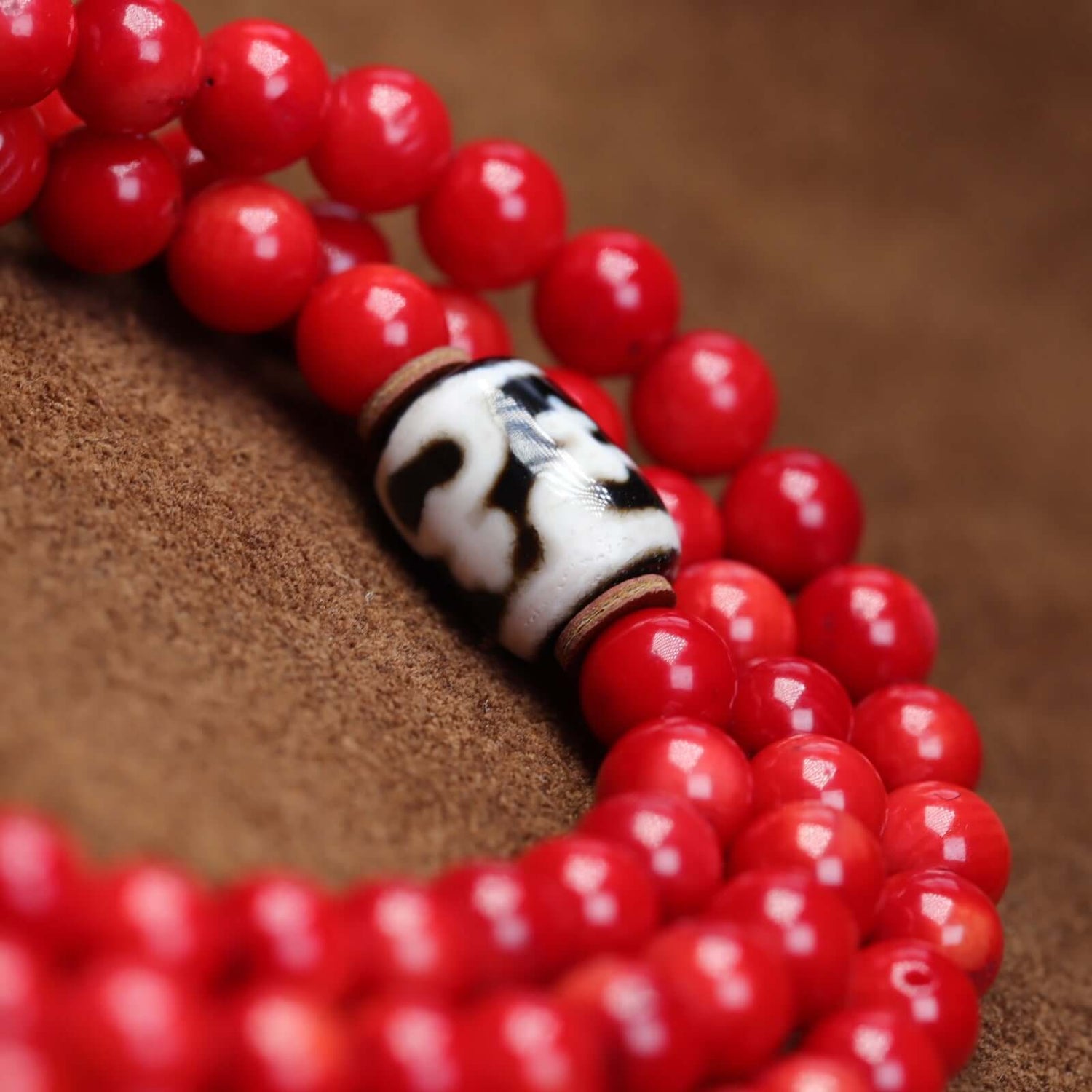 ZenHima Tibetan Natural Turquoise Vintage Necklace with Handmade Red Coral - ZENHIMA