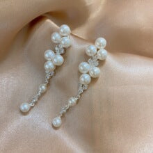 Minimalist Lapis Lazuli Double Bead Earrings