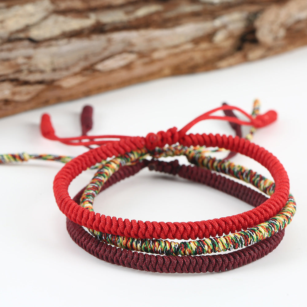 ZenHima Tibet's Hand-woven Vajra Knot Red String Bracelet