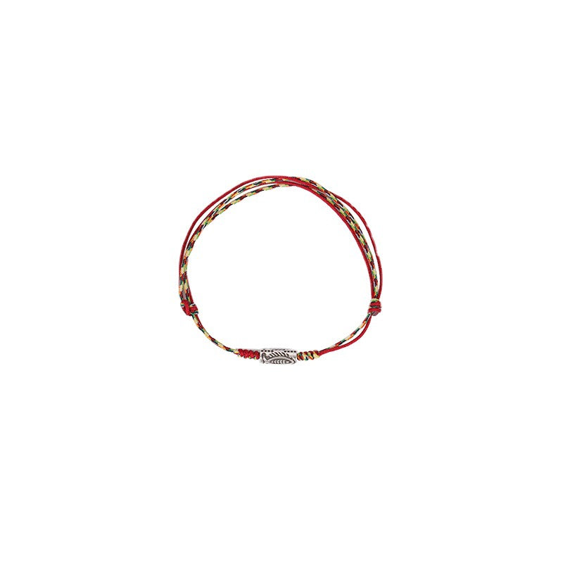 Geflochtenes Armband mit Koi-Karpfenmotiv – Glück und Wohlstand
