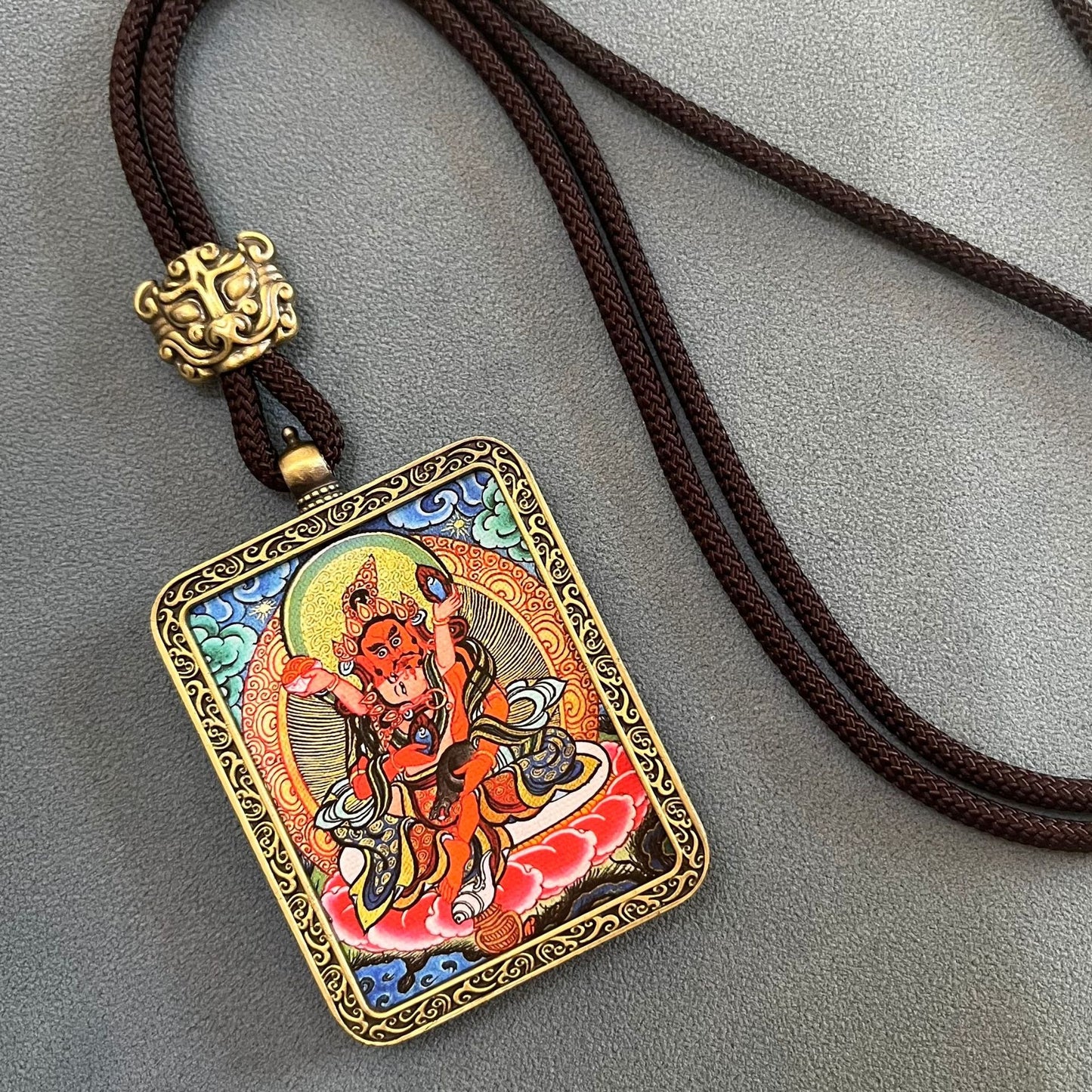 ZenHima Thangka Pendant Twelve Zodiac Eight Guardian Deities - ZENHIMA