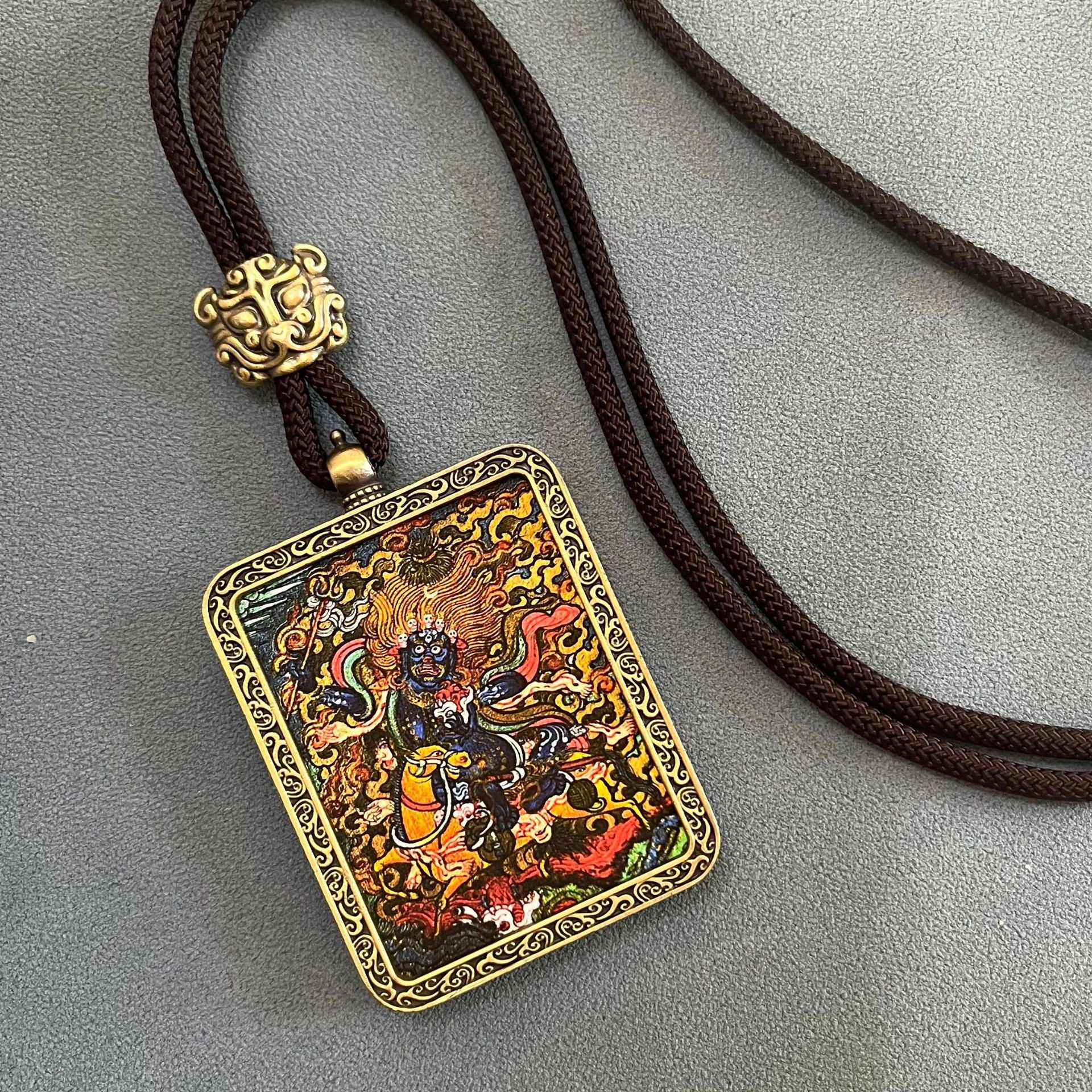 ZenHima Thangka Pendant Twelve Zodiac Eight Guardian Deities - ZENHIMA