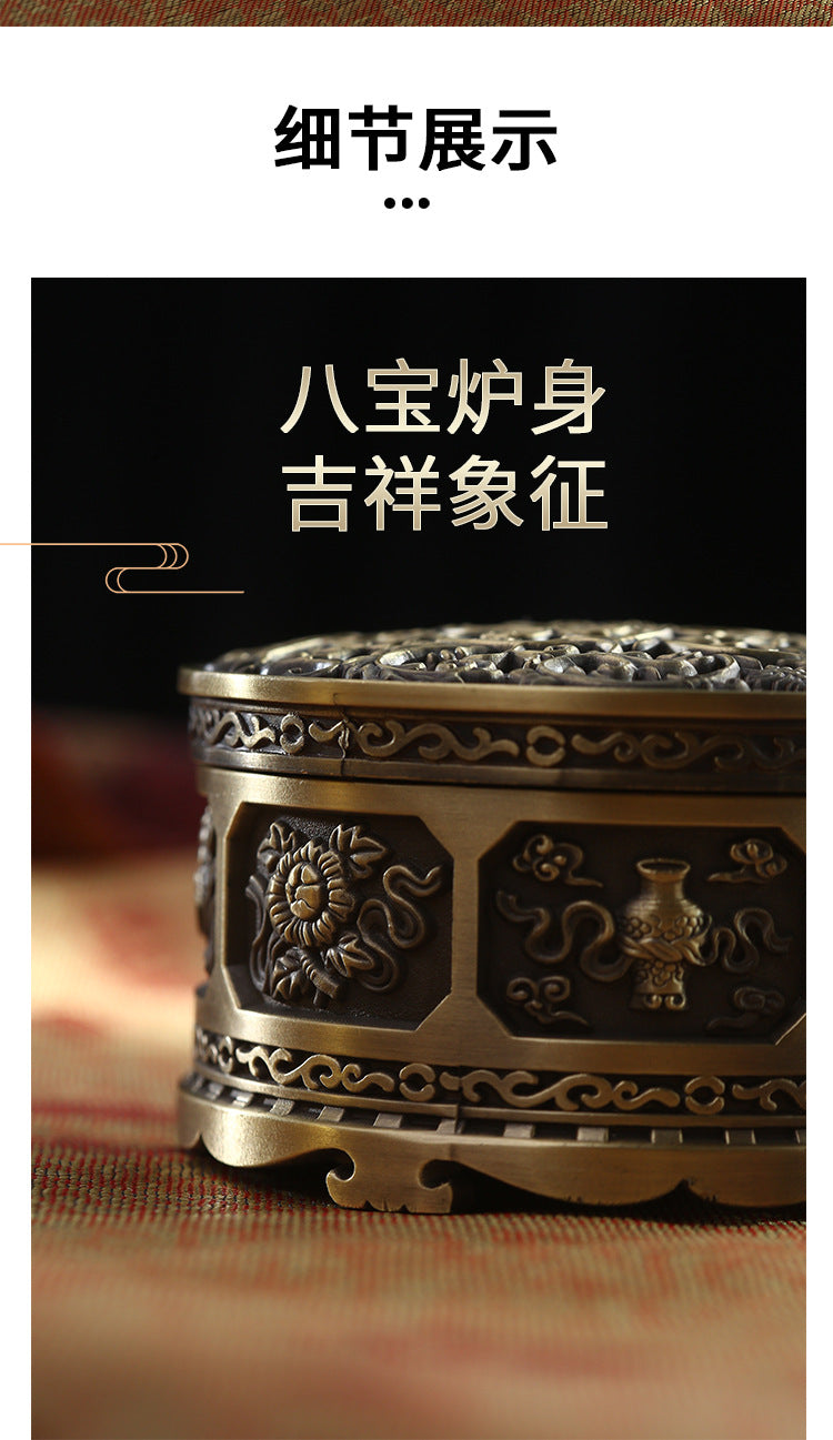 ZenHima Full-Metal Tibetan Incense Burner for Sandalwood & Agarwood - ZENHIMA