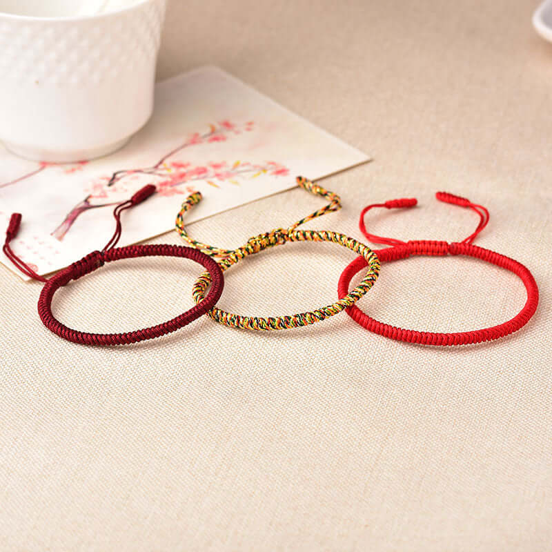 ZenHima Handwoven Tibetan Vajra Knot Bracelet – 9-Strand - ZENHIMA