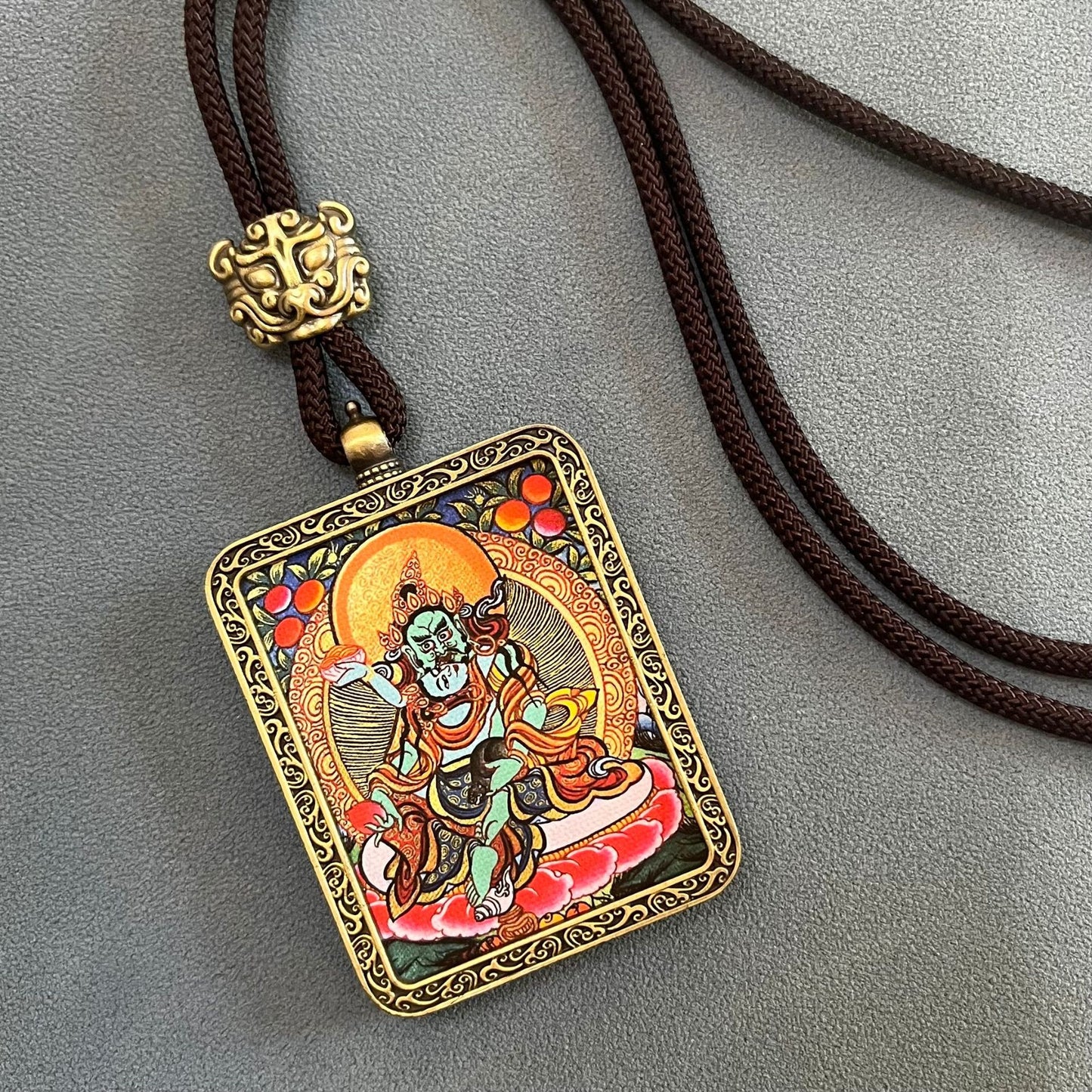 ZenHima Thangka Pendant Twelve Zodiac Eight Guardian Deities - ZENHIMA