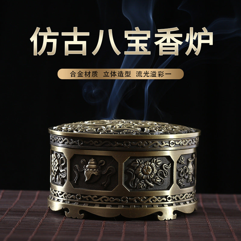 ZenHima Full-Metal Tibetan Incense Burner for Sandalwood & Agarwood - ZENHIMA