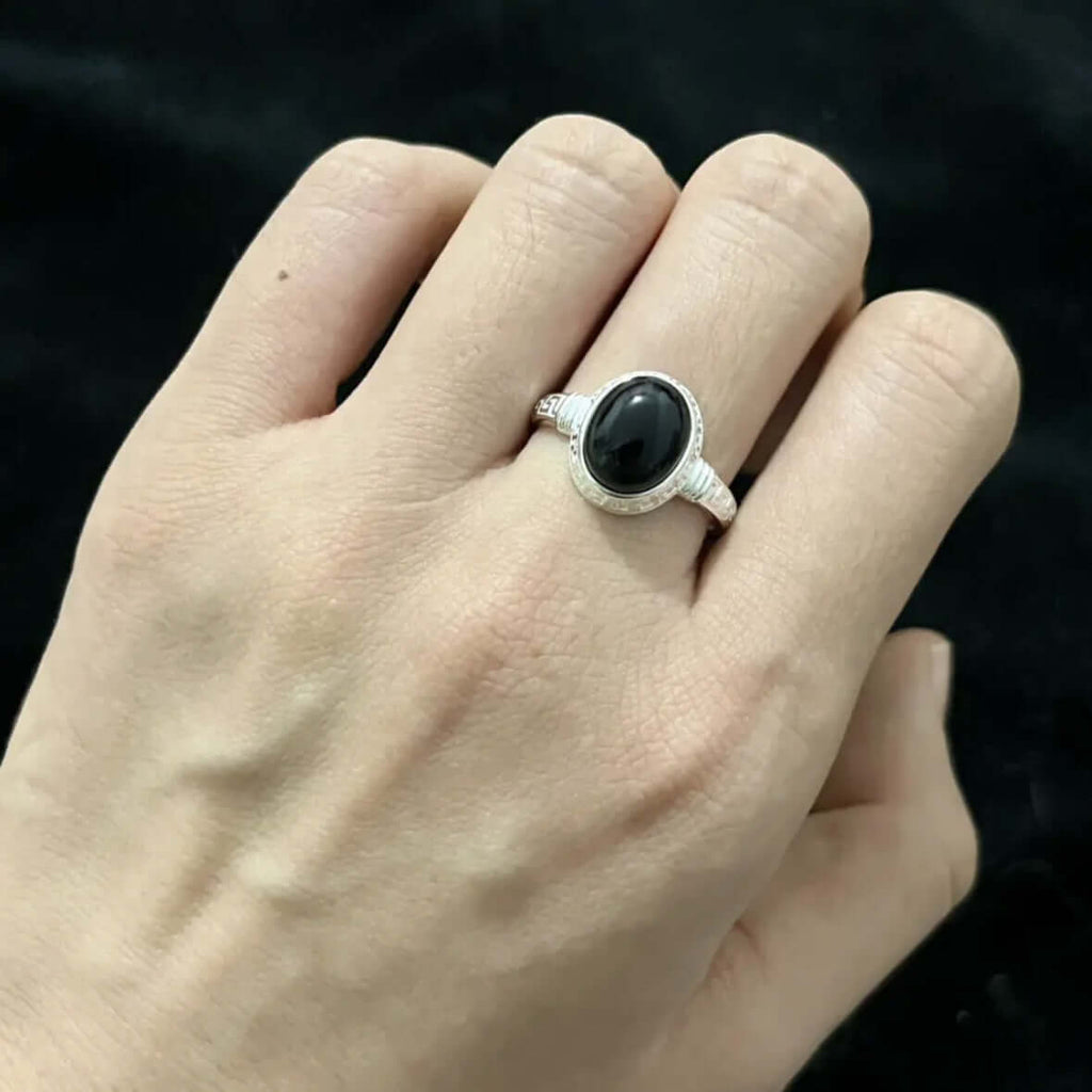 ZenHima Tibetan 925 Sterling Silver Adjustable Ring with Turquoise and Red Agate - ZENHIMA