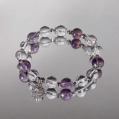 ZenHima Natural Amethyst Nine Purple Fire Bracelet - ZENHIMA