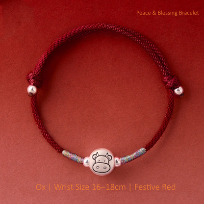 ZenHima Zodiac 999 Pure Silver Red String Bracelet - 2026 Horse Year Blessing Bracelet