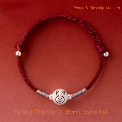 ZenHima Zodiac 999 Pure Silver Red String Bracelet - 2026 Horse Year Blessing Bracelet