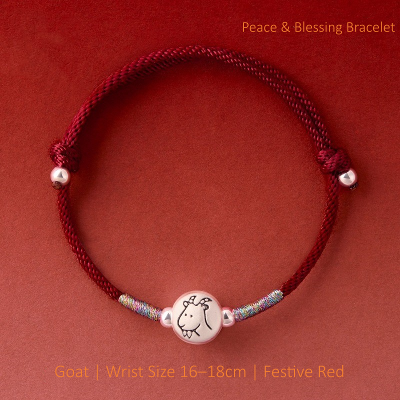 ZenHima Sternzeichen 999 Rein Silber Rotes Armband – 2026 Segensarmband Jahr des Pferdes