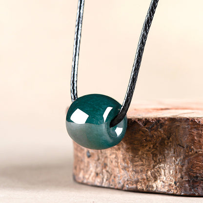 ZenHima Natural Deep Blue Jadeite Lu Lu Tong Pendant - ZENHIMA