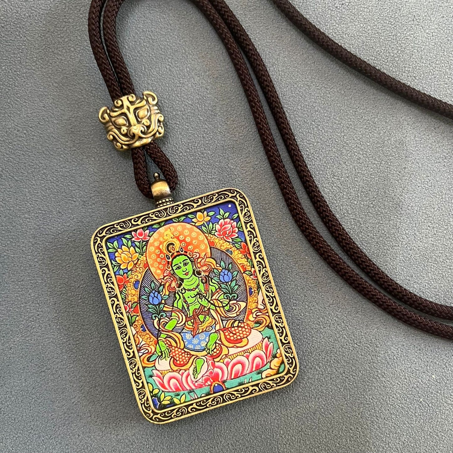ZenHima Thangka Pendant Twelve Zodiac Eight Guardian Deities - ZENHIMA