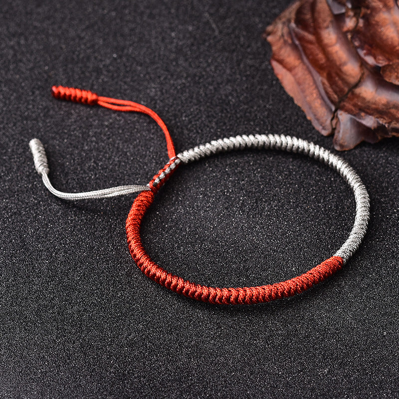 ZenHima Handwoven Tibetan Vajra Knot Bracelet – 9-Strand - ZENHIMA