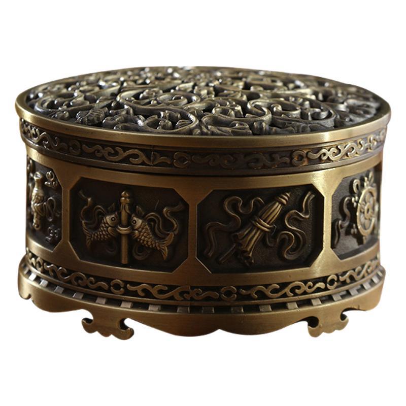 ZenHima Full-Metal Tibetan Incense Burner for Sandalwood & Agarwood - ZENHIMA