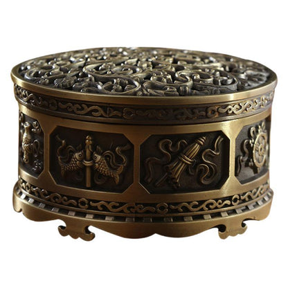 ZenHima Full-Metal Tibetan Incense Burner for Sandalwood & Agarwood - ZENHIMA