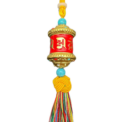 ZenHima Om Mani Padme Hum Bearing Prayer Wheel Pendant - ZENHIMA
