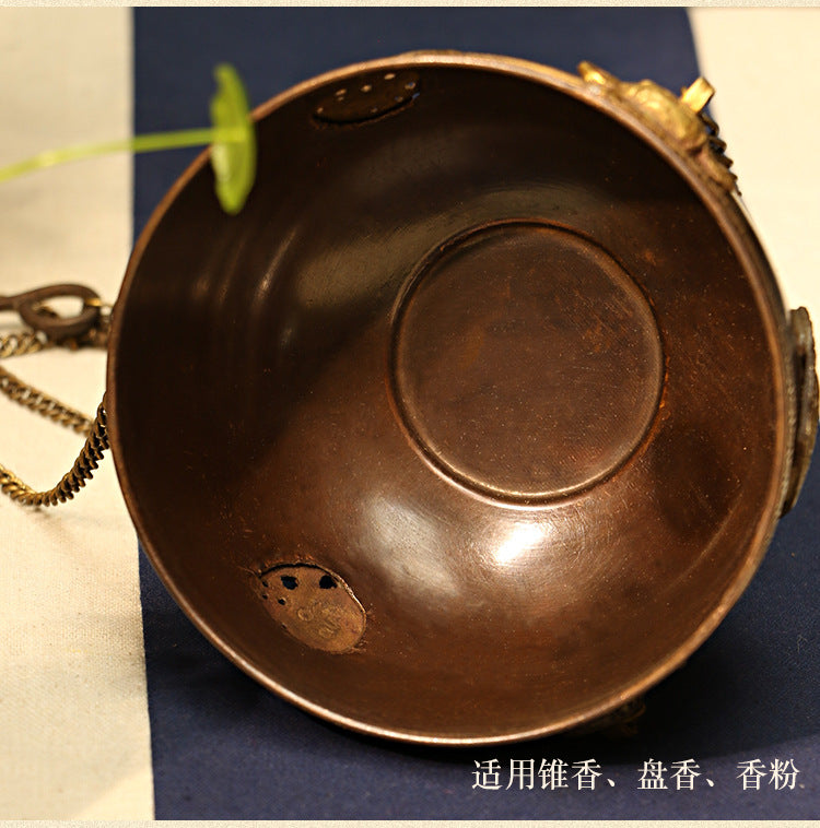 ZenHima Nepal Copper Handcrafted Tibetan Incense Burner - ZENHIMA