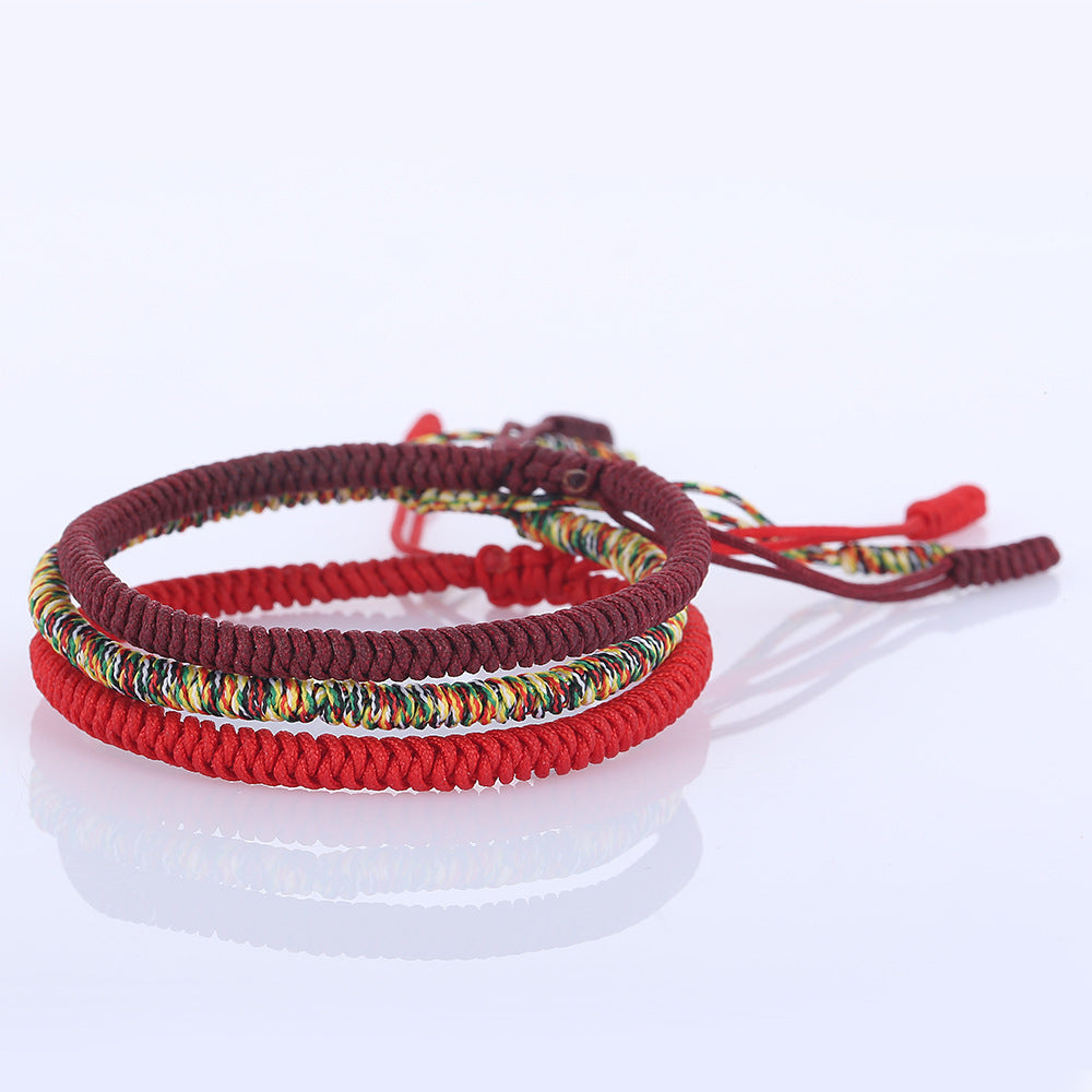 ZenHima Tibet's Hand-woven Vajra Knot Red String Bracelet