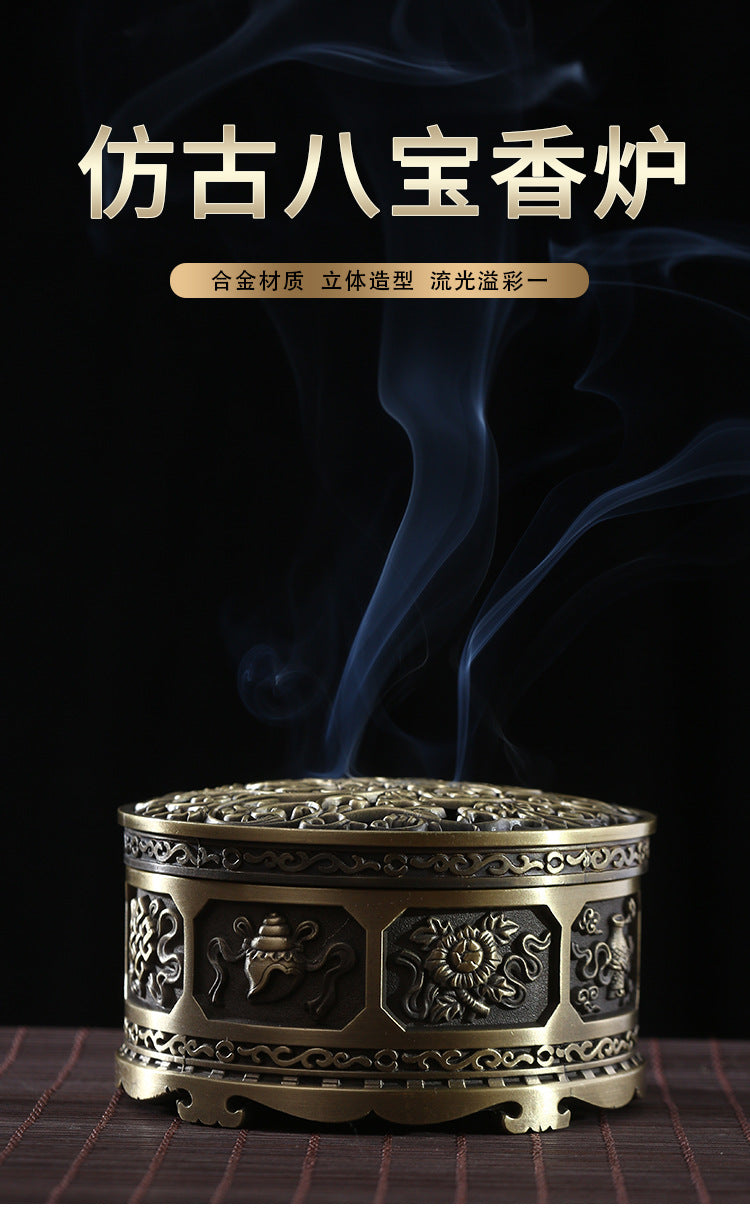 ZenHima Full-Metal Tibetan Incense Burner for Sandalwood & Agarwood - ZENHIMA