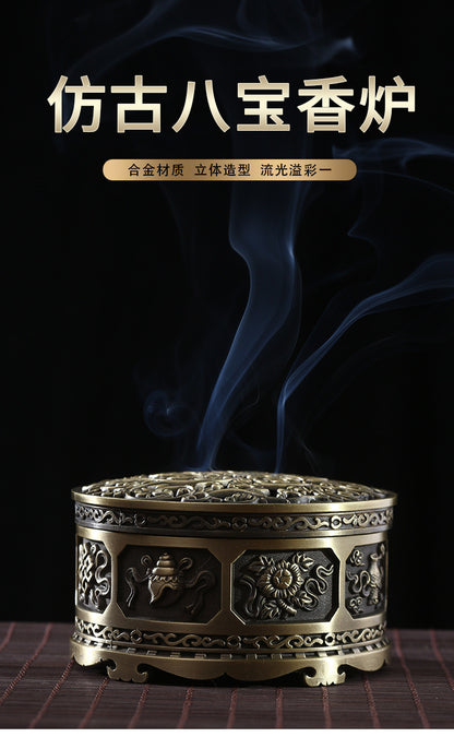 ZenHima Full-Metal Tibetan Incense Burner for Sandalwood & Agarwood - ZENHIMA