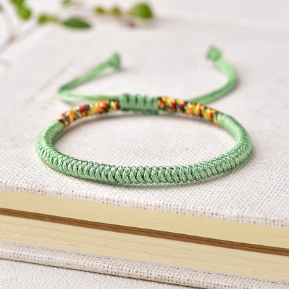 ZenHima Handwoven Tibetan Vajra Knot Bracelet – 9-Strand - ZENHIMA