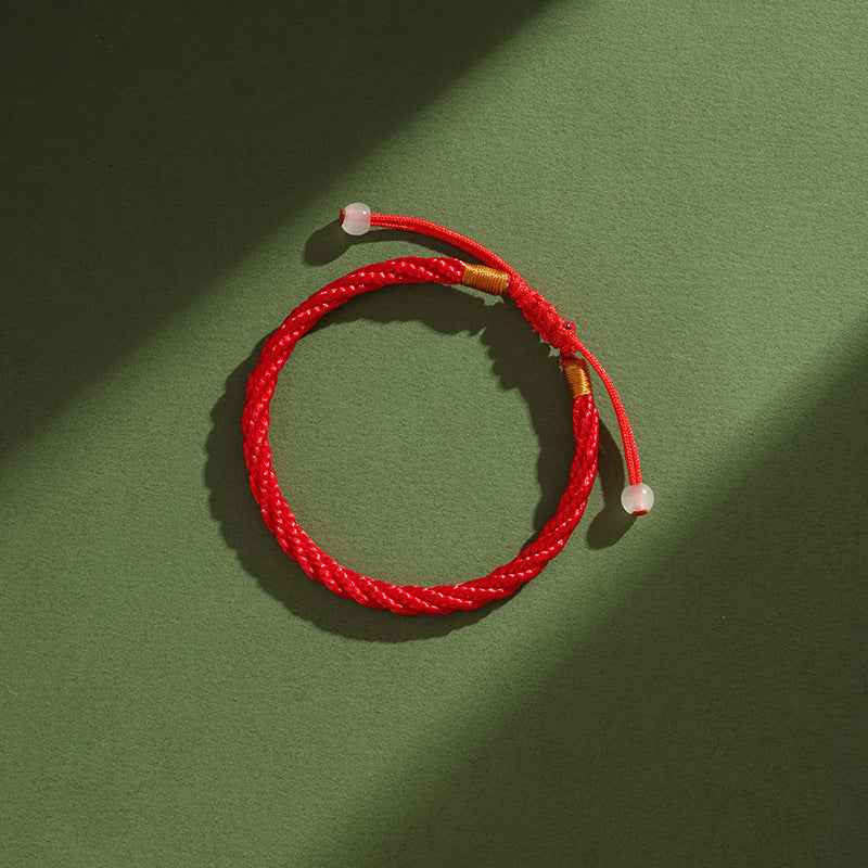 ZenHima Minimal Red Rope Bracelet - Couple Luck Blessing Gift