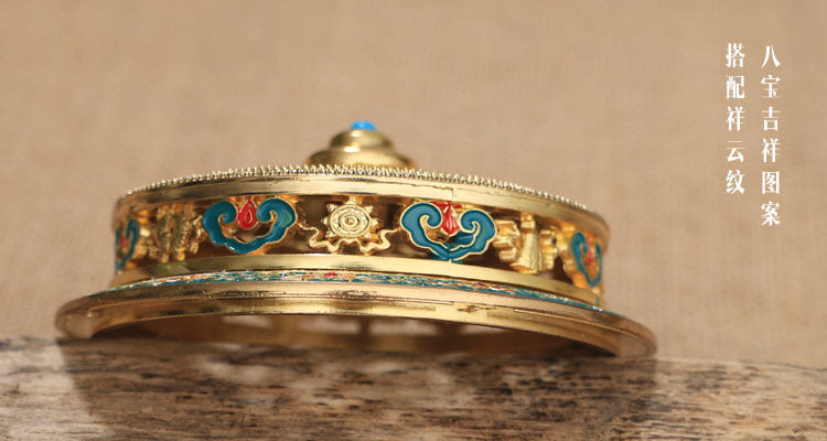 ZenHima Large Enamel Tibetan Incense Burner - ZENHIMA